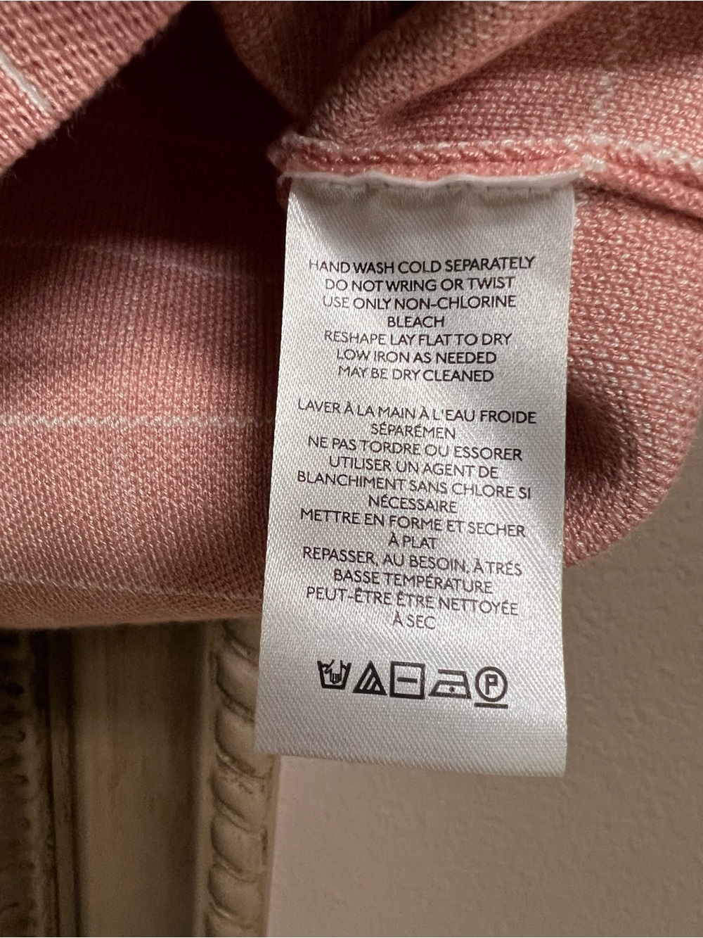 Anthropologie Maeve Pink Grid Mock-Neck Short Sleeve Top - Picture 4 of 11